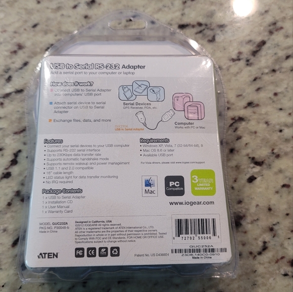 IOGEAR USB to Serial RS-232 adapter - Picture 2 of 2